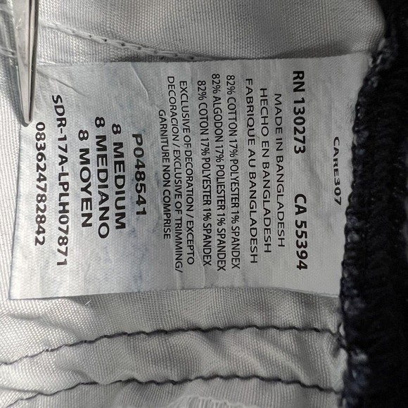 Lee Platinum Label Jeans Womens 8 Blue Capri Roll Up Snap Cuff Stretch Denim - Picture 8 of 9